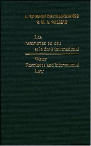 Les ressources en eau et le droit international