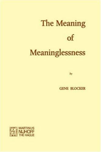 The meaning of meaninglessness
