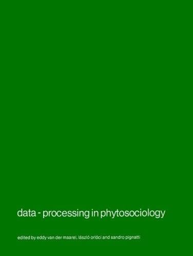 Data-processing in phytosociology