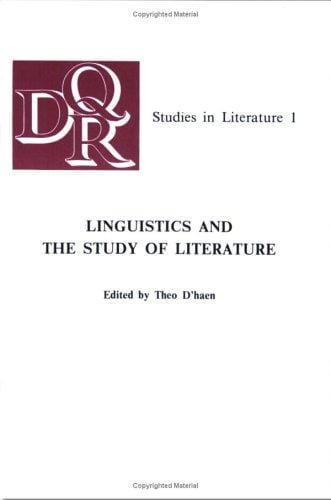 Linguistics and the study of literature