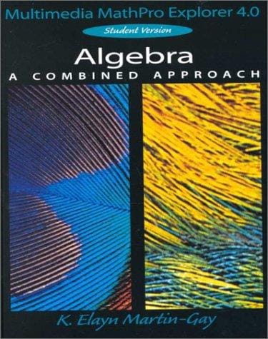 Algebra a Combined Approach