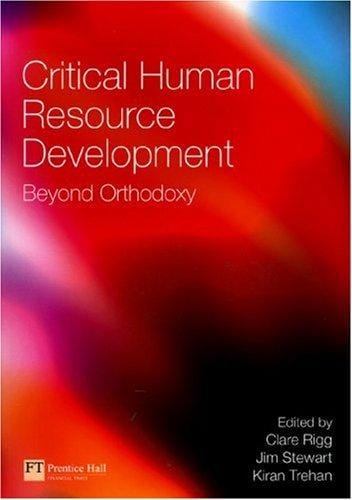 Critical human resource development