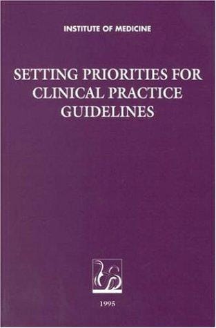 Setting priorities for clinical practice guidelines