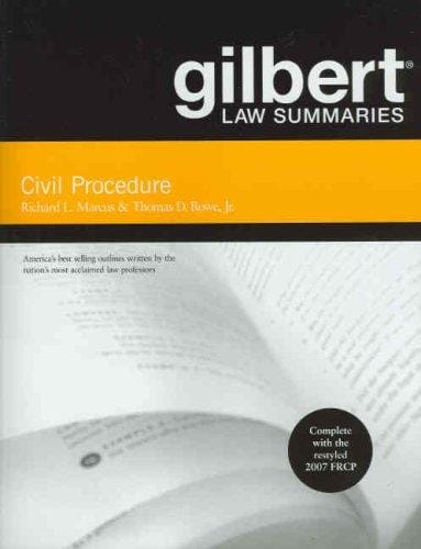 Gilbert Law Summaries on Civil Procedure (Gilbert Law Summaries)