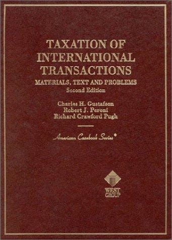 Taxation of international transactions