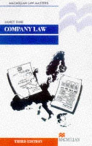 Company Law (Palgrave Law Masters)