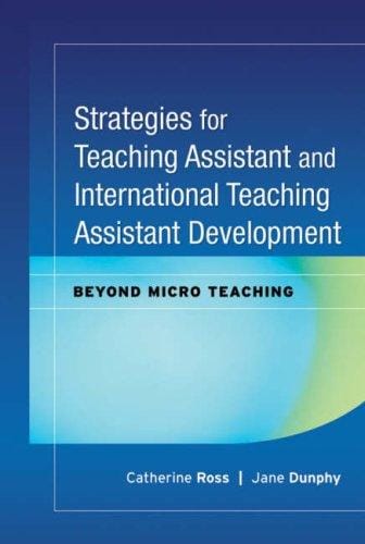 Strategies for teaching assistant and international teaching assistant development