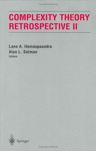 Complexity theory retrospective II