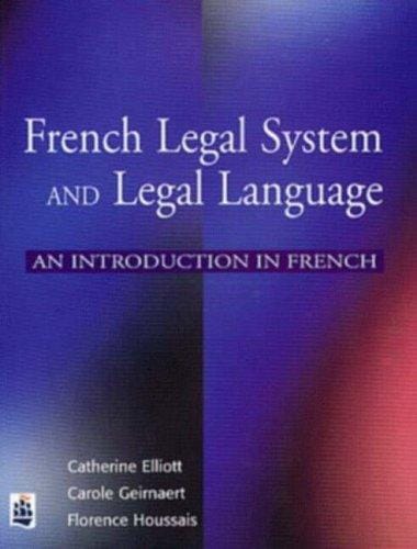 French legal system and legal language