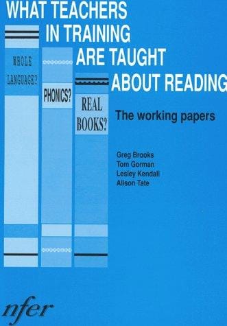What teachers in training are taught about reading