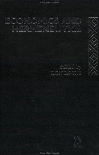 Economics and hermeneutics