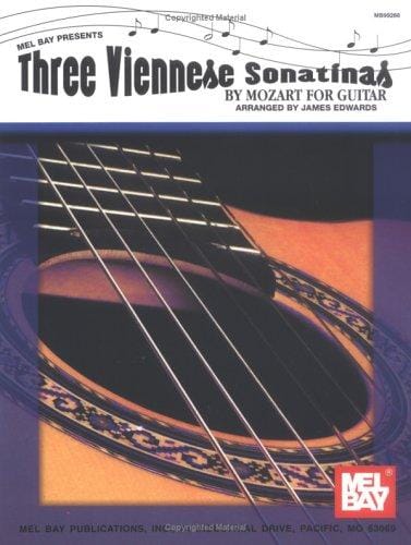 Mel Bay Three Viennese Sonatinas By Mozart for Guitar