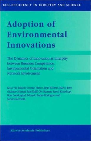 Adoption of environmental innovations