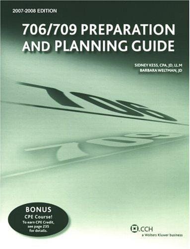 706/709 Preparation and Planning Guide (2007-2008) (Preparation and Planning)