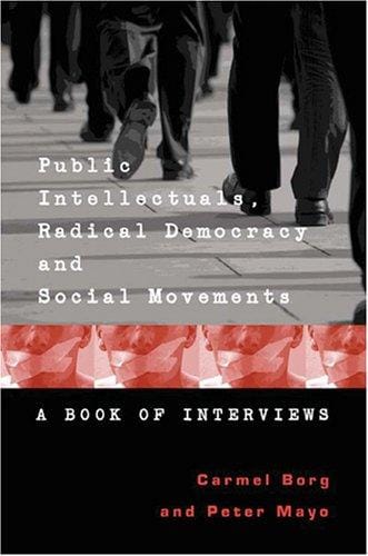 Public intellectuals, radical democracy and social movements