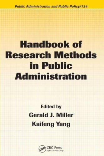 Handbook of research methods in public administration