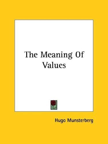 The Meaning of Values