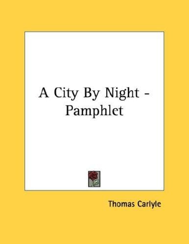 A City By Night - Pamphlet