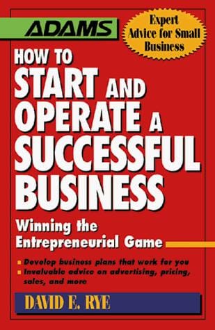 Adams how to start and operate a successful business