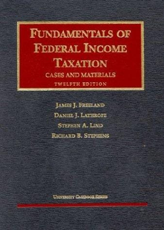 Fundamentals of federal income taxation