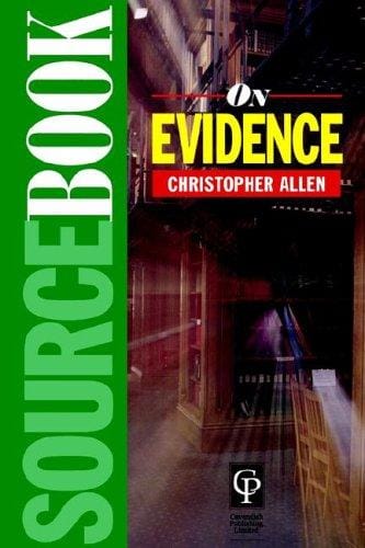 Sourcebook on evidence