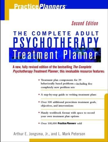 The complete adult psychotherapy treatment planner