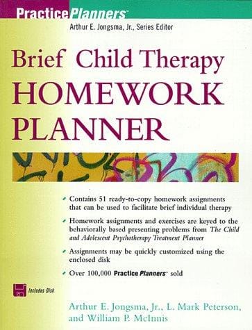 Brief child therapy homework planner