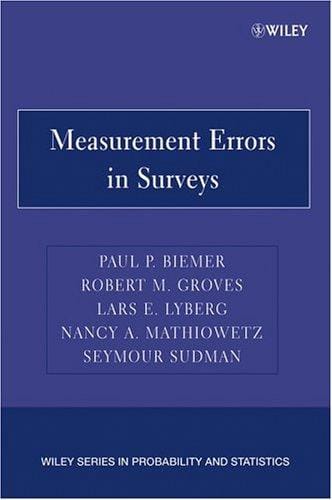 Measurement errors in surveys