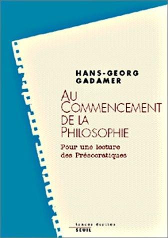 Au commencement de la philosophie