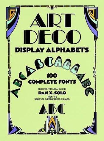 Art deco display alphabets