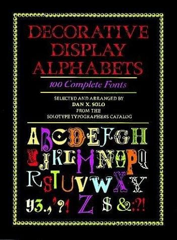 Decorative display alphabets