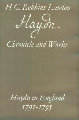 Haydn in England 1791-1795 (Haydn : Chronicle and Works)
