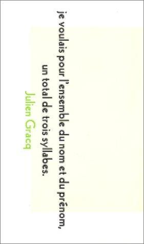Je voulais pour l'enseble du nom et du prénom un total de trois syllabes