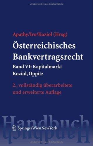 O sterreichisches Bankvertragsrecht