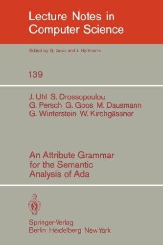 An Attribute grammar for the semantic analysis of ADA