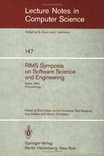 RIMS Symposia on Software Science and Engineering