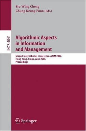 Algorithmic aspects in information and management