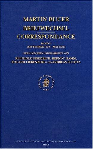 Martin Bucer Briefwechsel Correspondance Band V