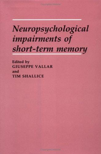 Neuropsychological impairments of short-term memory