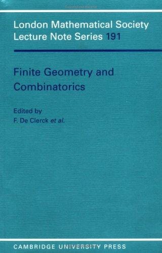 Finite geometry and combinatorics