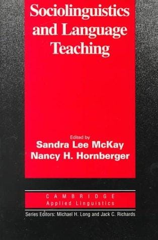Sociolinguistics and language teaching