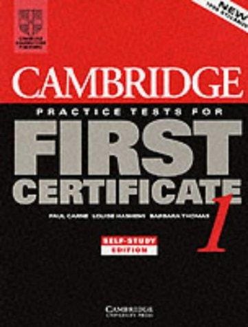 Cambridge practice tests for first certificate 1