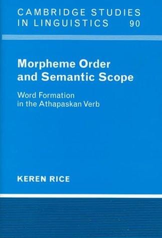 Morpheme order and semantic scope