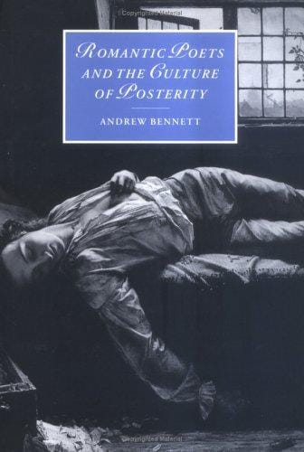 Romantic poets and the culture of posterity