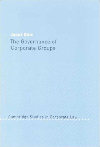 The governance of corporate groups