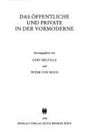 Das Öffentliche und Private in der Vormoderne