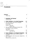 International economic implications of Korean unification