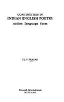 Continuities in Indian English poetry