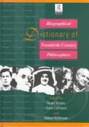 Biographical dictionary of twentieth-century philosophers
