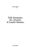 Sulla formazione dei "Trucioli" di Camillo Sbarbaro